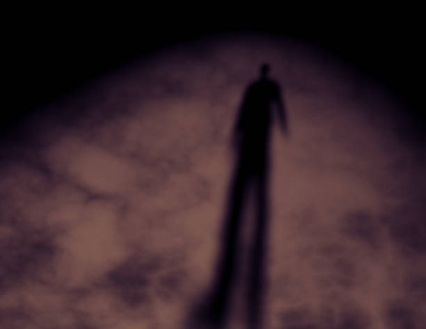 Shadow of a men. Dark human nature idea.
