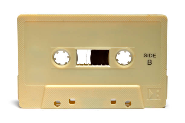 istock Cassette tape isolated on white background 694367280