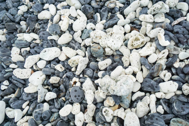 istock close up texture of white and grey round stones 694382402