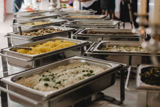 istock catering food for wedding 694402386