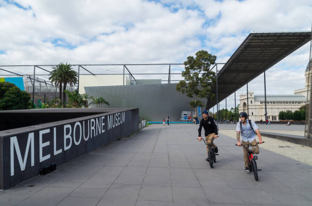 Melbourne, Australia - April 30, 2017: Melbourne Museum is a historical and natural history museum in Carlton, designed by Denton Corker Marshall Architects