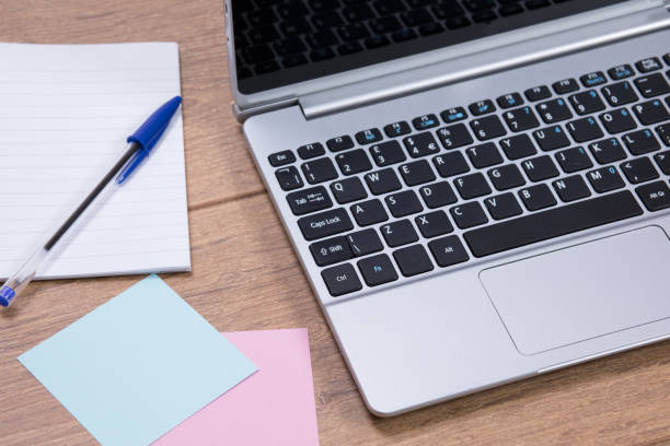 istock Business planning concept with laptop computer 694426646