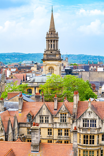 Cityscape of Oxford. Oxfordshire, England, UK