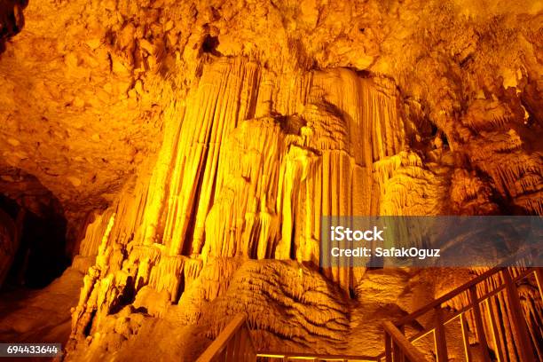 Limestone Cave Decorations Stock Photo - Download Image Now - Luray, Cave, Adventure