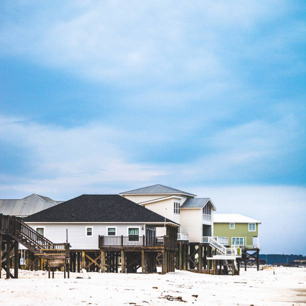 istock Waterfront homes, Dauphin Island, Alabama 694433828