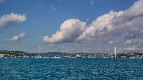 istock Istanbul seascape and Bosphorus Bridge 694443674