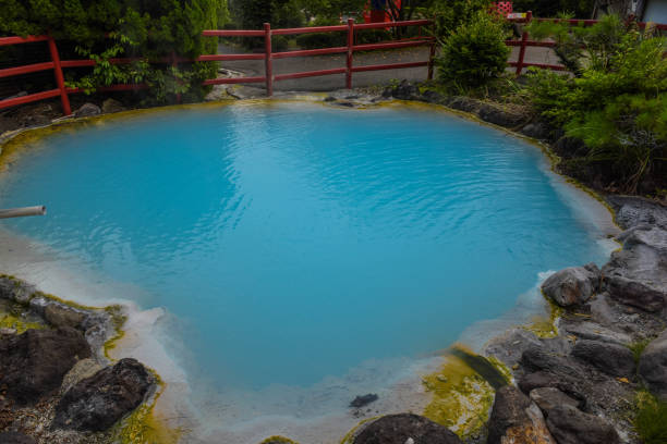 istock vocano hot spring, japan 694447394