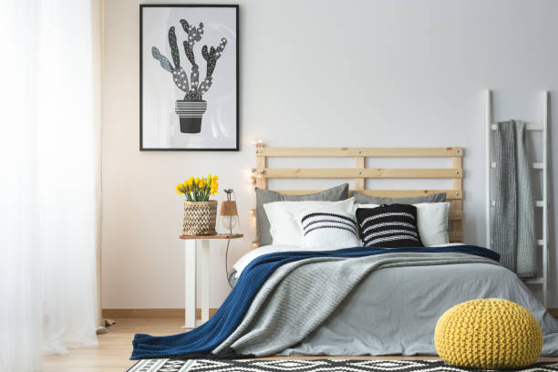 istock Modern style of bedroom 694447766