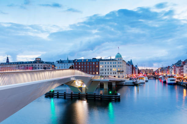 istock Summer sunset in Nyhaven, Copenhagen 694450970