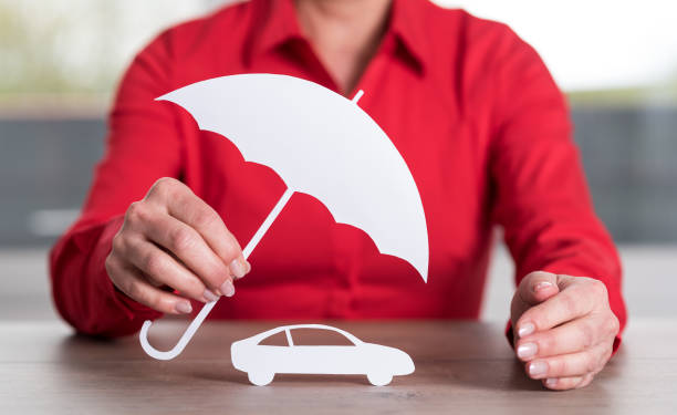 istock Concept of insured car 694454494