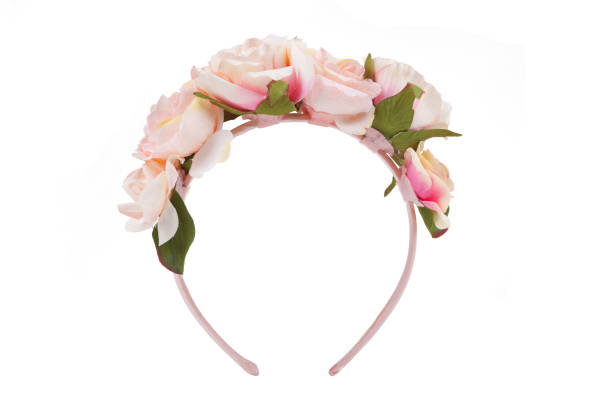 Flower wreath isolated on white