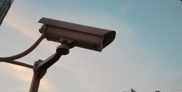 istock The closed circuit camera under the sky 694469186