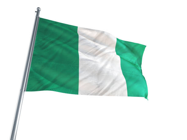 istock Nigeria flag waving 694474380
