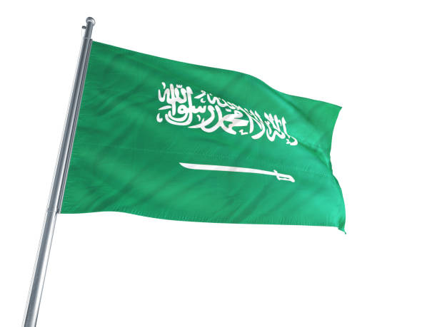 istock Saudia Arabia flag waving 694474418