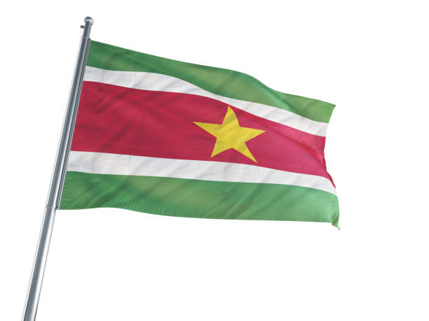 istock Suriname flag waving 694474490