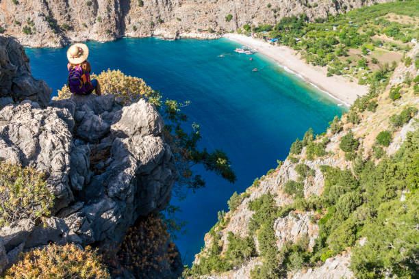istock Butterfly valley from Oludeniz. Fethiye / Turkey. 694475166