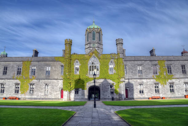 NIU Galway GALWAY, IRELAND - JUNE 2, 2017The National University of Ireland in Galway. galway university stock pictures, royalty-free photos & images