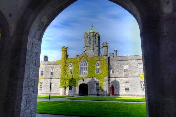 NIU Galway GALWAY, IRELAND - JUNE 2, 2017The National University of Ireland in Galway. galway university stock pictures, royalty-free photos & images