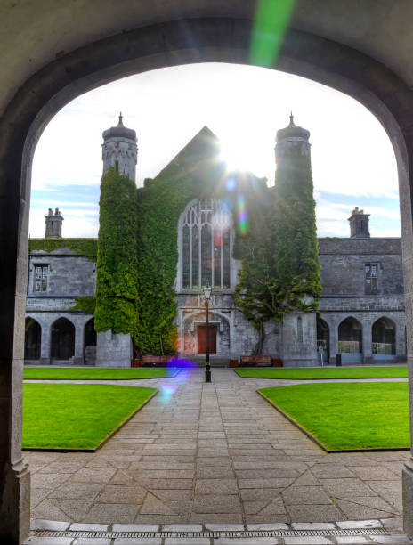 NIU Galway GALWAY, IRELAND - JUNE 2, 2017The National University of Ireland in Galway. galway university stock pictures, royalty-free photos & images