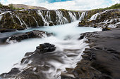 Bruarfoss Waterfall closeup - Iceland