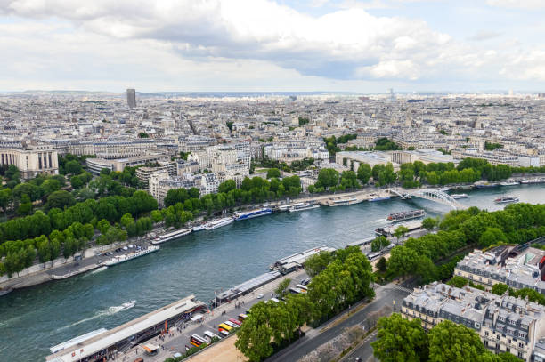 istock Panoramic cityscape of Paris 694512242
