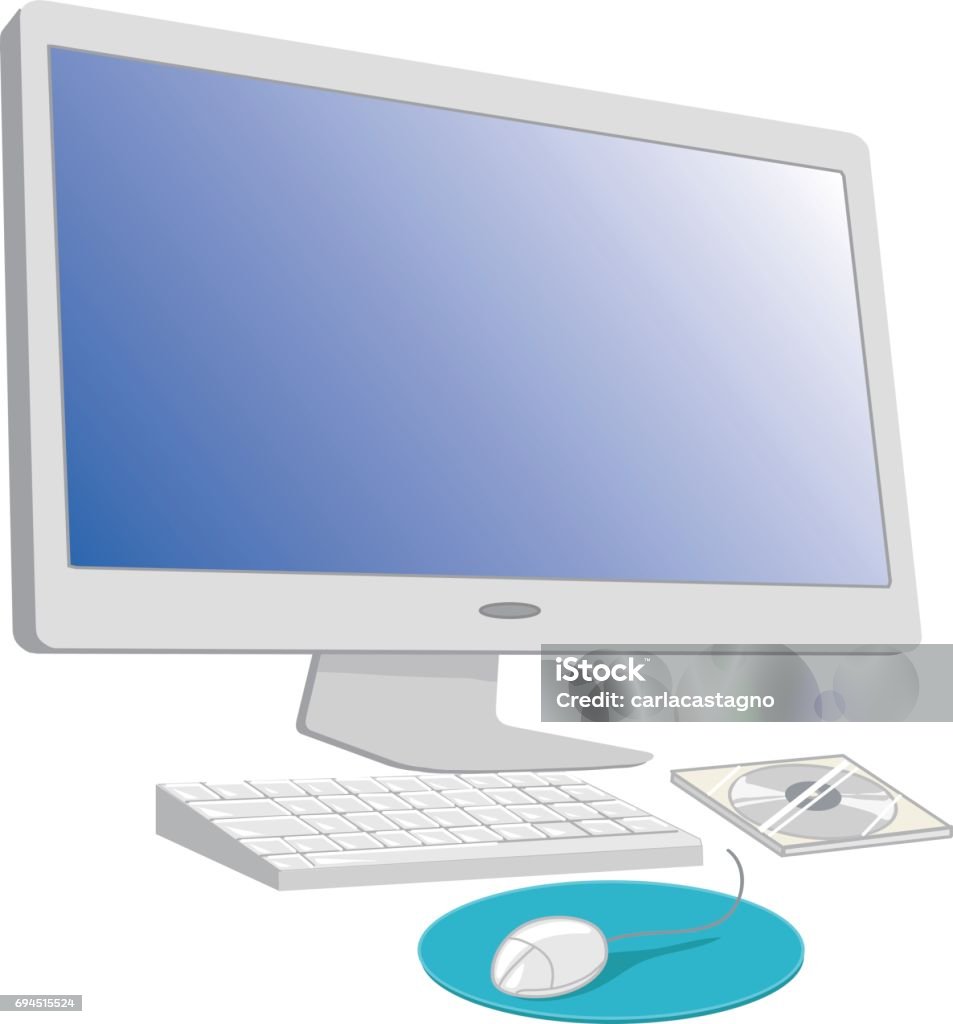 Computer Keyword And Mouse Vector Set Stock Illustration - Download ...