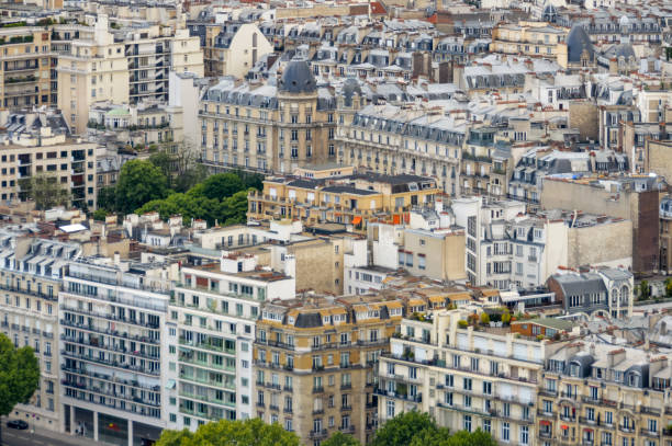 istock Aerial view of Paris 694517868