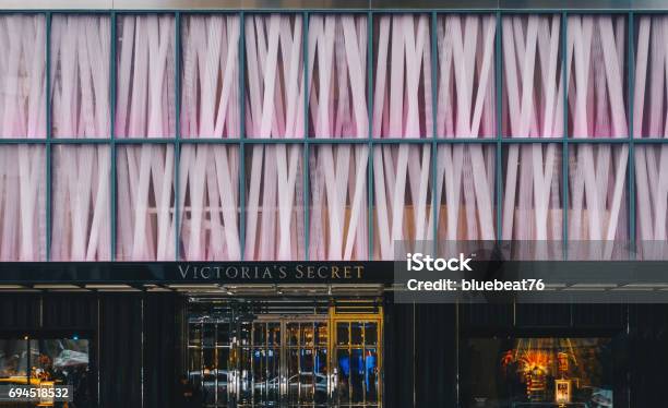 Victorias Secret Store At 34th Street Herald Square Vintage Ligerie Fashion Showcase At Victorias Secret Store Stock Photo - Download Image Now