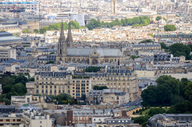 istock Aerial view of Paris 694518598