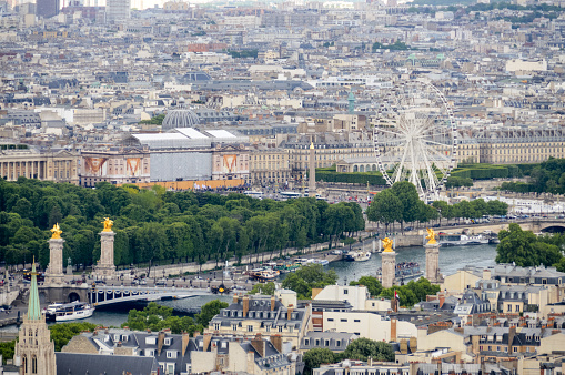 Paris, France - April 23, 2018: Eiffel tower