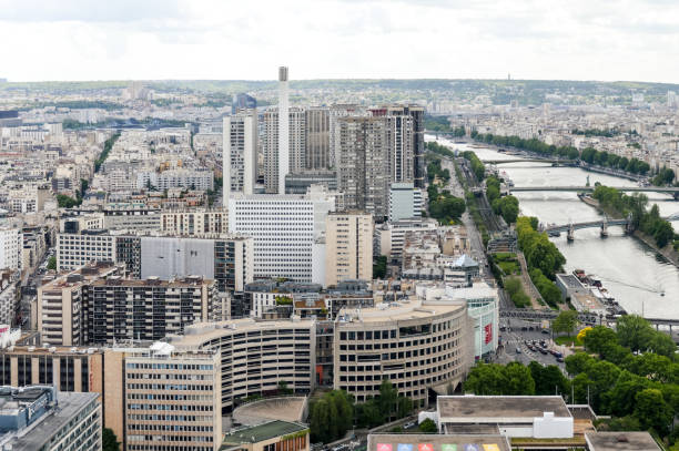 istock Panoramic cityscape of Paris 694526312