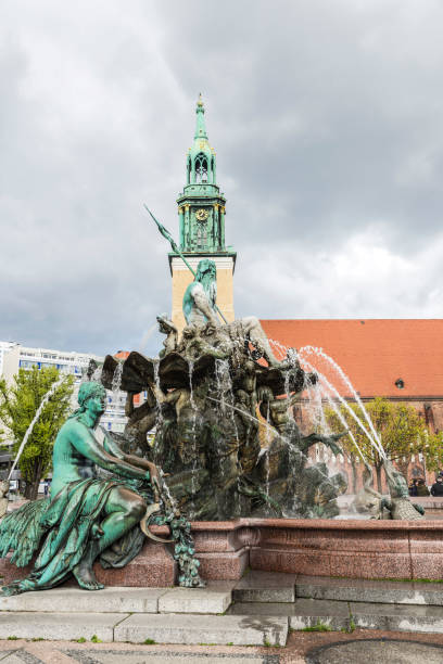 istock Neptune fountain (Neptunbrunnen) in Berlin, Germany 694526424