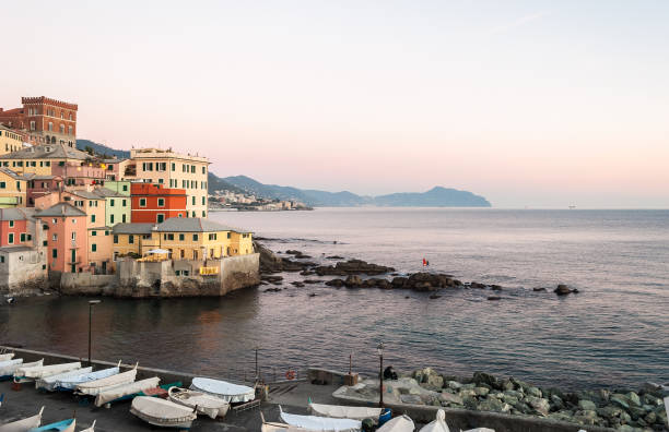 istock Boccadasse, a small sea district of Genoa, during the twilight 694526694