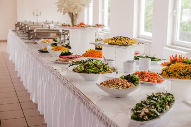 istock catering food for wedding 694562564