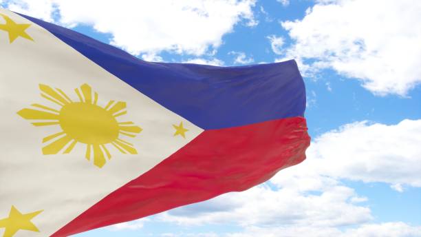 istock Waving flag of Philippines 694562616