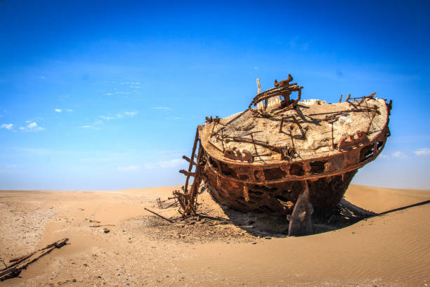 buque varado eduard bohlen en el desierto de namib. - bohlen fotografías e imágenes de stock