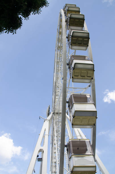 istock Budapest Eye Ferris Wheel seen just from right under it 694610590
