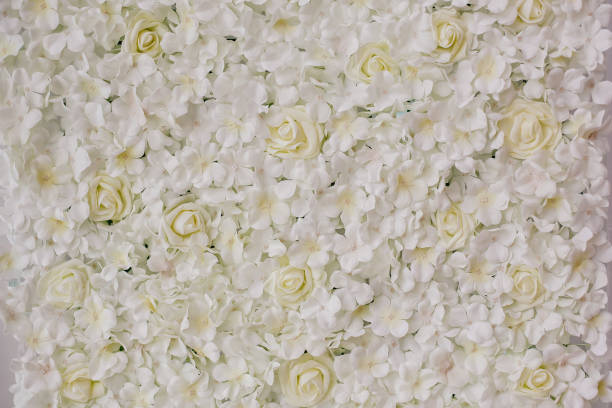 istock wedding decoration flowers wall 694616784