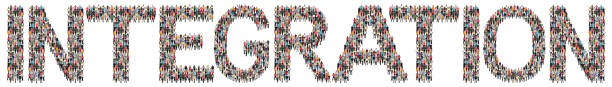 istock Integration refugees integrating immigrants multi ethnic group of people 694619762