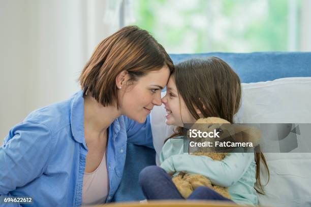 Mother And Daughter Stock Photo - Download Image Now - Child, Mother, Hospital