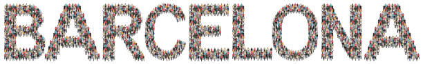 istock Barcelona multi ethnic group of people 694622664