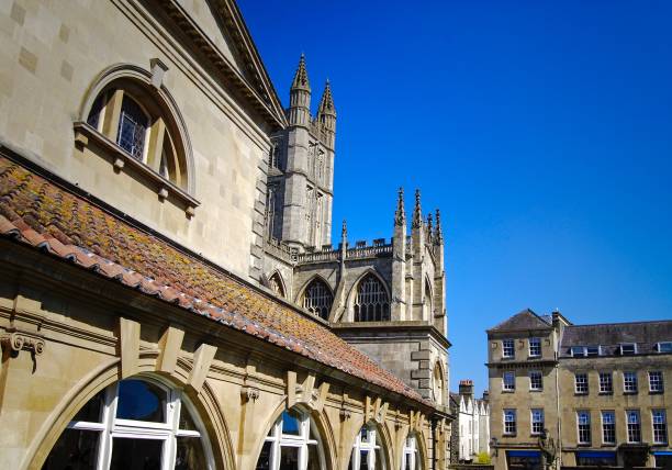 istock Part Of Historical Building In Bath , UK 694634966