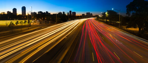 istock Lake Shore Drice Chicago Night 694691396