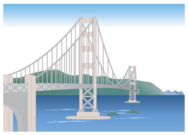 つり橋 - suspension railway点のイラスト素材／クリップアート素材／マンガ素材／アイコン素材