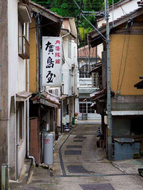 istock Japanese spa town 694715974