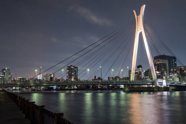 istock Bridge night view in Japan 694732322
