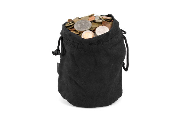 istock bag of coins on a white background 694732586