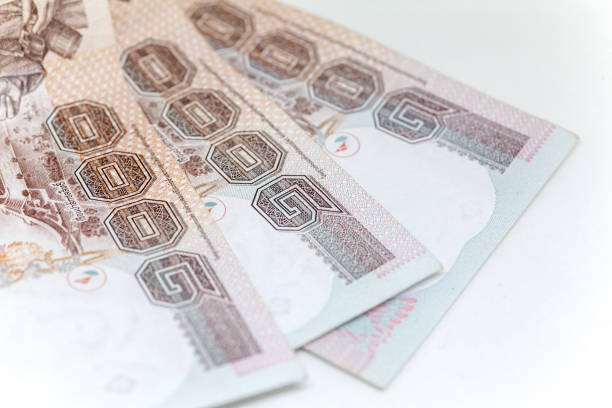 istock Thai currency in background and isolated, Thai bath cash 694739134