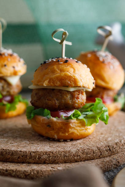 istock Freshly delicious hamburgers 694746930