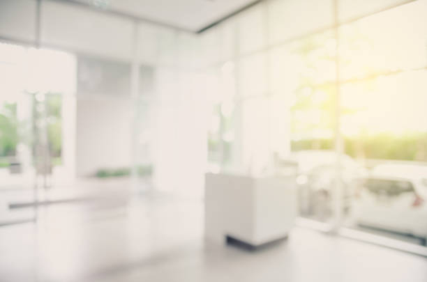 istock Abstract defocused blurred background blur image of living room. 694747052